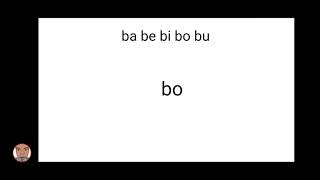 Consonant with Vowel 002 • Ba Be Bi Bo Bu