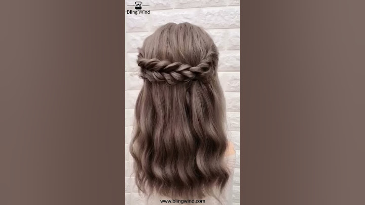 Semi-crown Braids Waterfall Half Updo