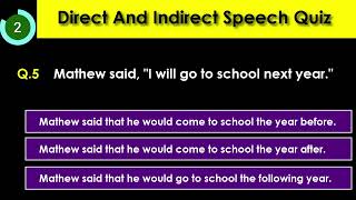 Direct And Indirect Speech Quiz: Test Your English