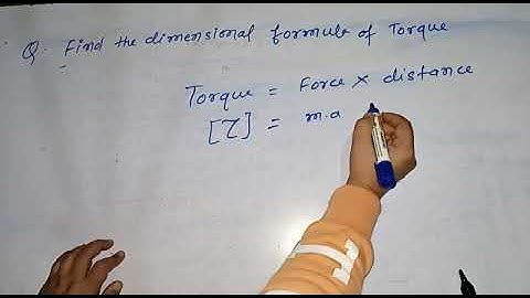 Physics 11 | Units and Dimensions | NEET | IIT Jee| Dimensional formula Torque.