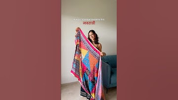 Easy Navratri Dupatta Draping✨ #dupatta #navratrioutfits #dupattadraping