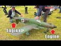 RARE LARGE SCALE RC Dornier Do 335 (Engine front and back) WWII FIGHTER FORMATION FLYING