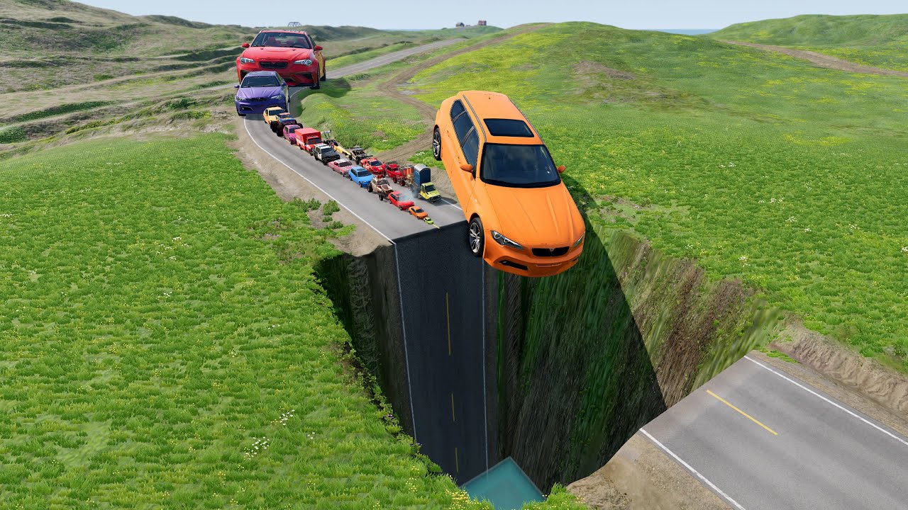 🔔 БОЛЬШИЕ И МАЛЕНЬКИЕ МАШИНКИ против КВАДРАТНОГО ГИГАНТСКОГО АВТОМОБИЛЯ №25 💥 – BeamNG.drive Madn...