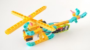 Helicopter Model Robot using WitBricks and WitBlox.