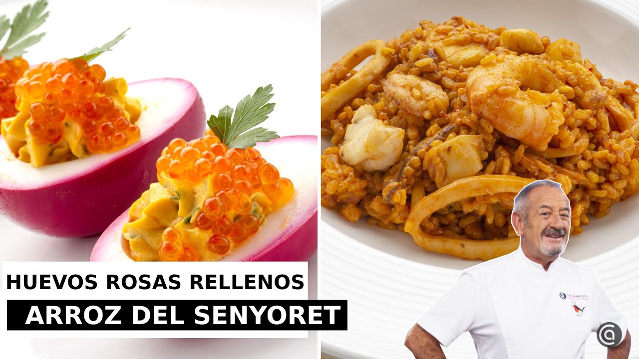 ARROZ del Senyoret - HUEVOS rosas RELLENOS // Cocina Abierta de Karlos Arguiñano