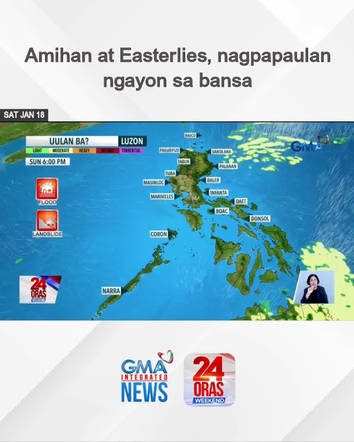 Amihan at Easterlies, nagpapaulan ngayon sa bansa | 24 Oras Weekend