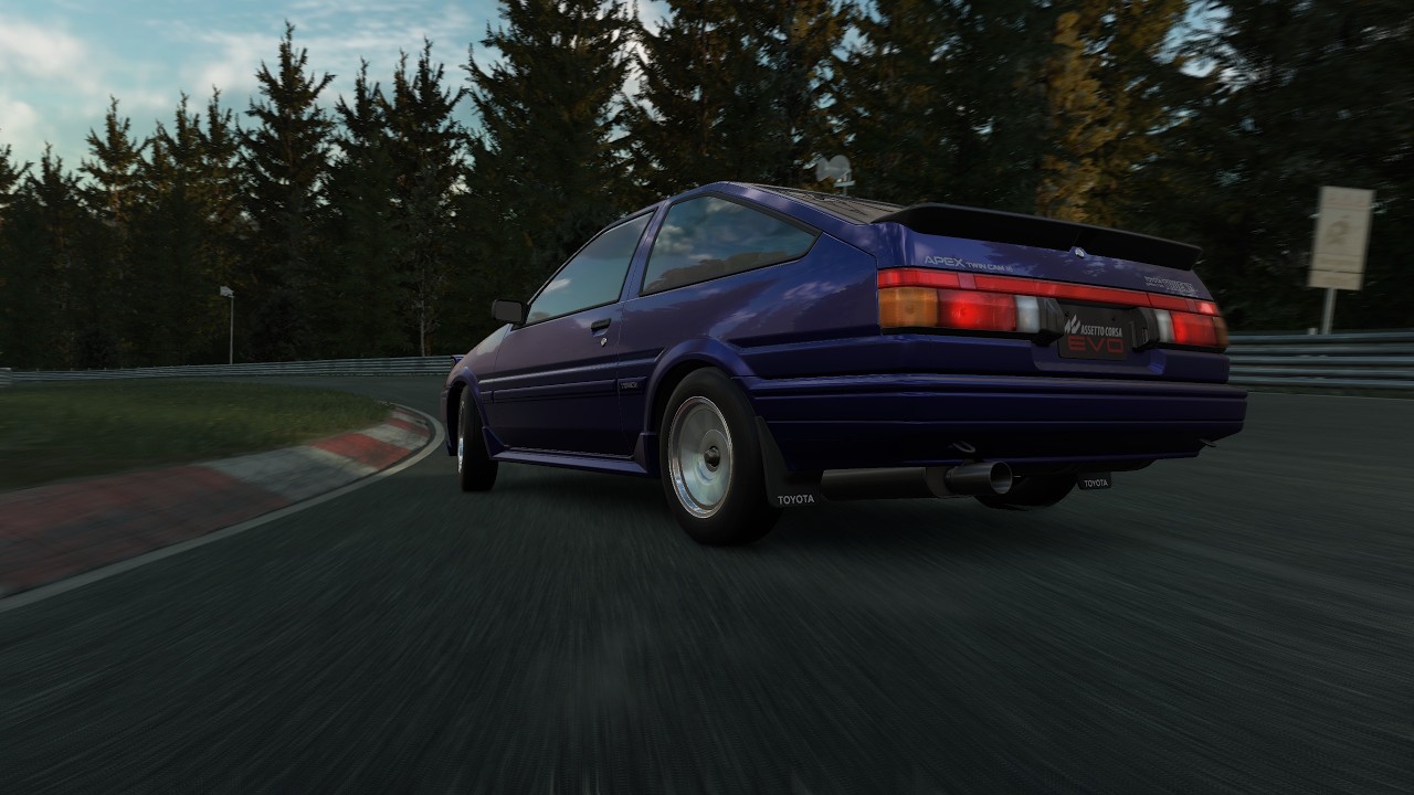 Testing AE86 Nürburgring Nordschleife Assetto Corsa Evo