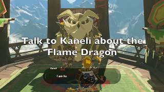 How to solve Shoot the Flame Dragon's Horn puzzle - Breath of the Wild - Ex Champion Revali's Song