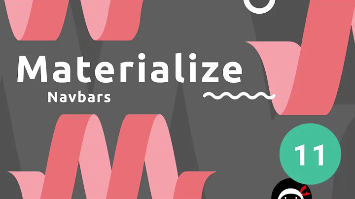 Materialize Tutorial #11 - Navbars (desktop & mobile)