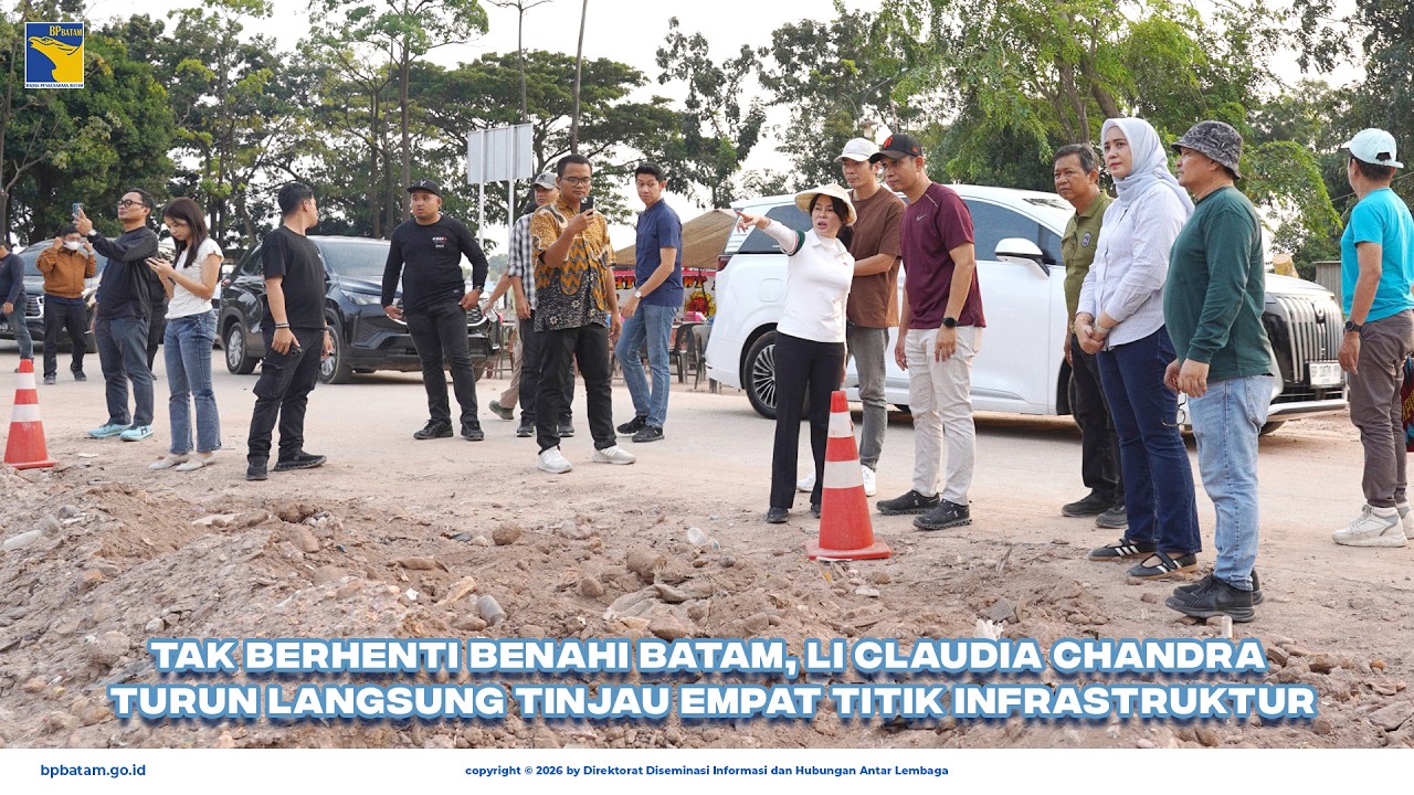 Tak Berhenti Benahi Batam, Li Claudia Chandra Turun Langsung Tinjau Empat Titik Infrastruktur