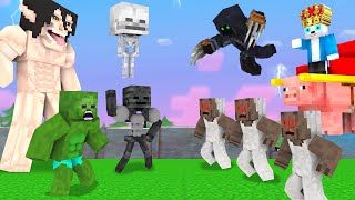 Monster School Zombie, TiTan Vs Sans and Army Granny - Minecraft Animation