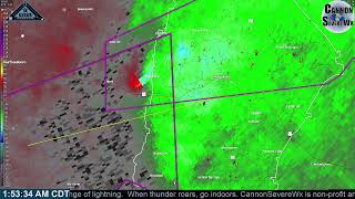 Readyville, TN Tornado Radar Coverage- CannonSevereWx Live Stream