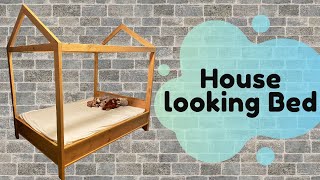 House looking bed // Alder bed // WOODWORKING