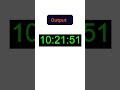 Python Digital Clock in 30 Seconds! 🕓 #Python #DigitalClock #PythonProjects #Shorts #viral