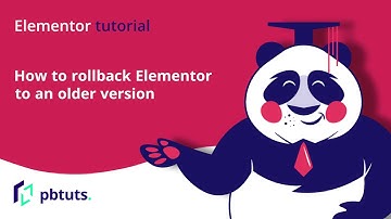How to rollback Elementor to an older version