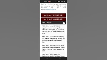 bhu nta result 2021 / bhu entrance exam result