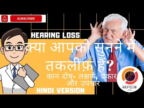 Hearing Loss | Types | Causes | Symptoms | Treatment- in HINDI - Clip7