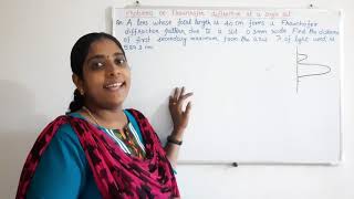 Solved problems on single slit diffraction