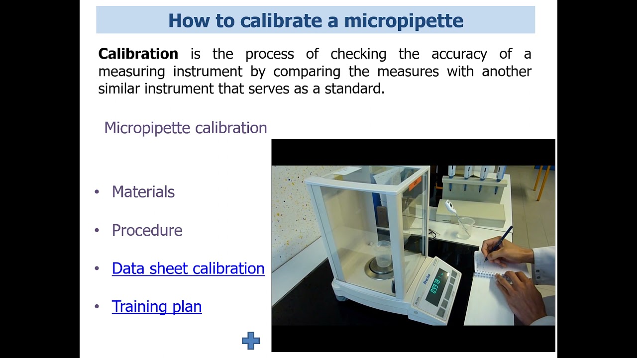 How to calibrate a micropipette YouTube
