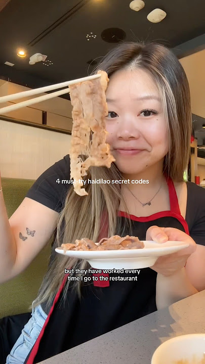 4 MUST-TRY secret Haidilao codes for free food and toys!! 🥰 #hotpot #food #chinesefood #vancouver