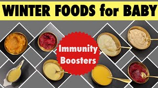 ❄️WINTER FOODS for BABY❄️❄️6 months+ baby foods to boost immunity