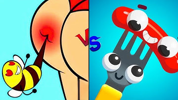 Tricky Story Friendly Help 🆚 Fork N Sausage Walkthrough Gameplay Android IOS?