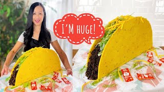 How to make a Giant Taco Cake! | Step-by-Step Tutorial | Cocobelly Cakes