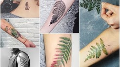 Top-30 Most Beautiful Fern Leaf Tattoo Design Ideas 