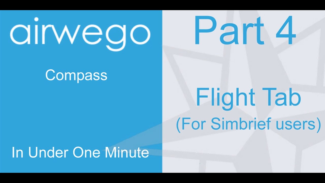 Compass - Flight Tab (For Simbrief Users) - YouTube