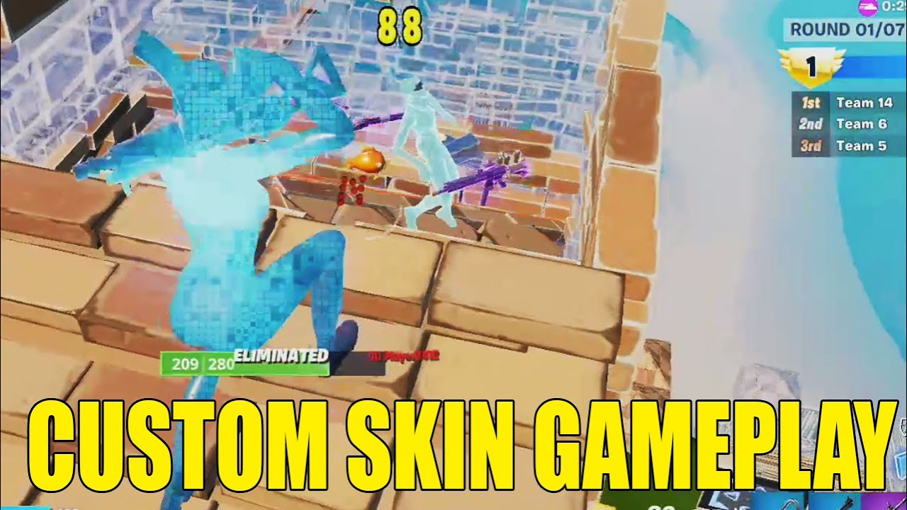 CUSTOM Skin DYNAMO DANCER GamePlay in Fortnite Zone Wars