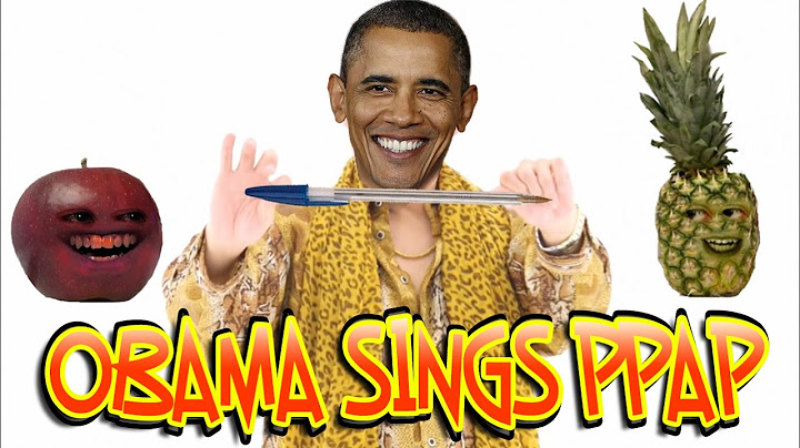 BARACK OBAMA SINGING PPAP CHALLENGE (Piko-Taro - PEN PINEAPPLE APPLE PEN)