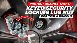 Protect Against Theft! Tesla Model S 3 X Y Wheel Keyed Security Locking Lug Nut Review, Installation