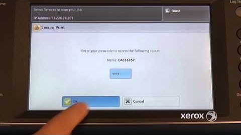 How To:  Release your Secure Print Job at the Device