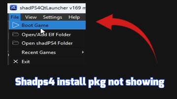 How to fix Shadps4 install pkg Not Showing