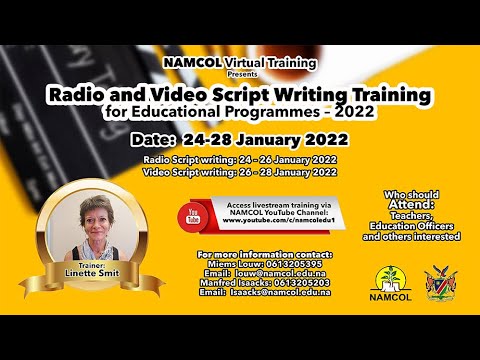 NAMCOL - Radio and Video Script Training - Identifying Lesson Topics - Part 1