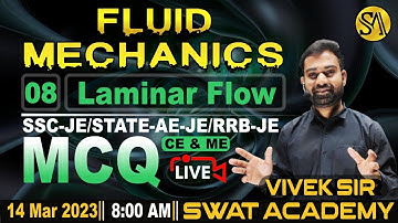 08 | Fluid Mechanics | Laminar Flow | Advance MCQ | By Vivek Chhirouliya Sir