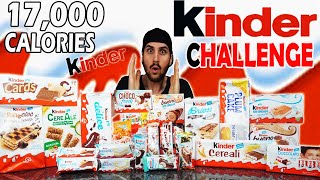 KINDER CHALLENGE | 17,000 CALORIE | Cheat day| MAN VS FOOD PakiEats FoodChallenge KinderChallenge