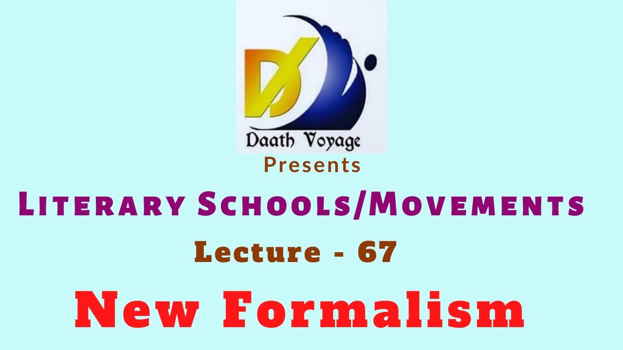 New Formalism - Dr. Minu Susan Koshy