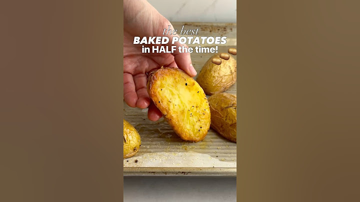 The BEST baked potatoes in HALF the time!