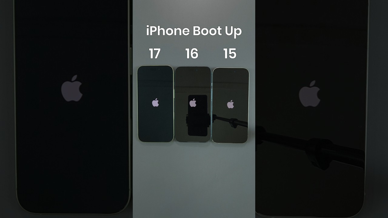 iPhone 17 vs iPhone 16 vs iPhone 15 Boot Up Test
