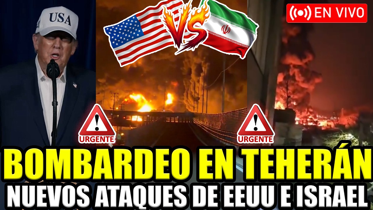 🔴URGENTE EN VIVO BOMBARDEOS EN IRÁN ¡ESTADOS UNIDOS ATACA DE NUEVO!