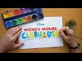 How to draw the Mickey Mouse Clubhouse logo - Disney