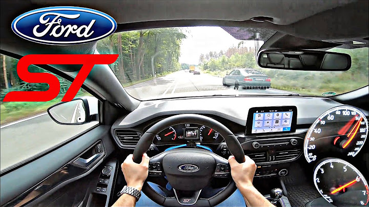 2020 Ford Focus ST 280 HP POV Country Road Drive Sound Test