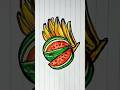 Menggambar buah semangka dan pisang #menggambar