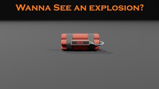 Dynamite explosion in Blender || CTG 3D || #blender3d #dynamic 
