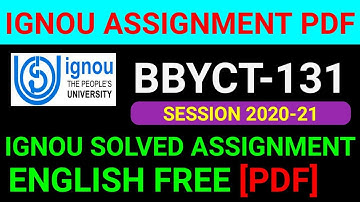 BBYCT-131 Solved Assignment 2021, BBYCT-131 Solved Assignment 2021 in English, BBYCT 131 Assignment