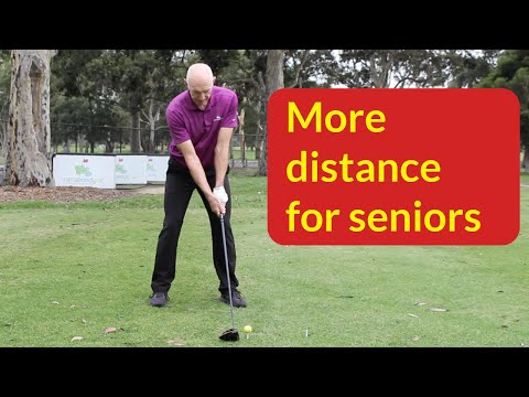 Best senior golf swing for distance