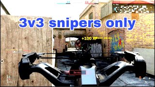 3v3 Gunfight SNIPERS Only! (Call Of Duty Modern Warfare)