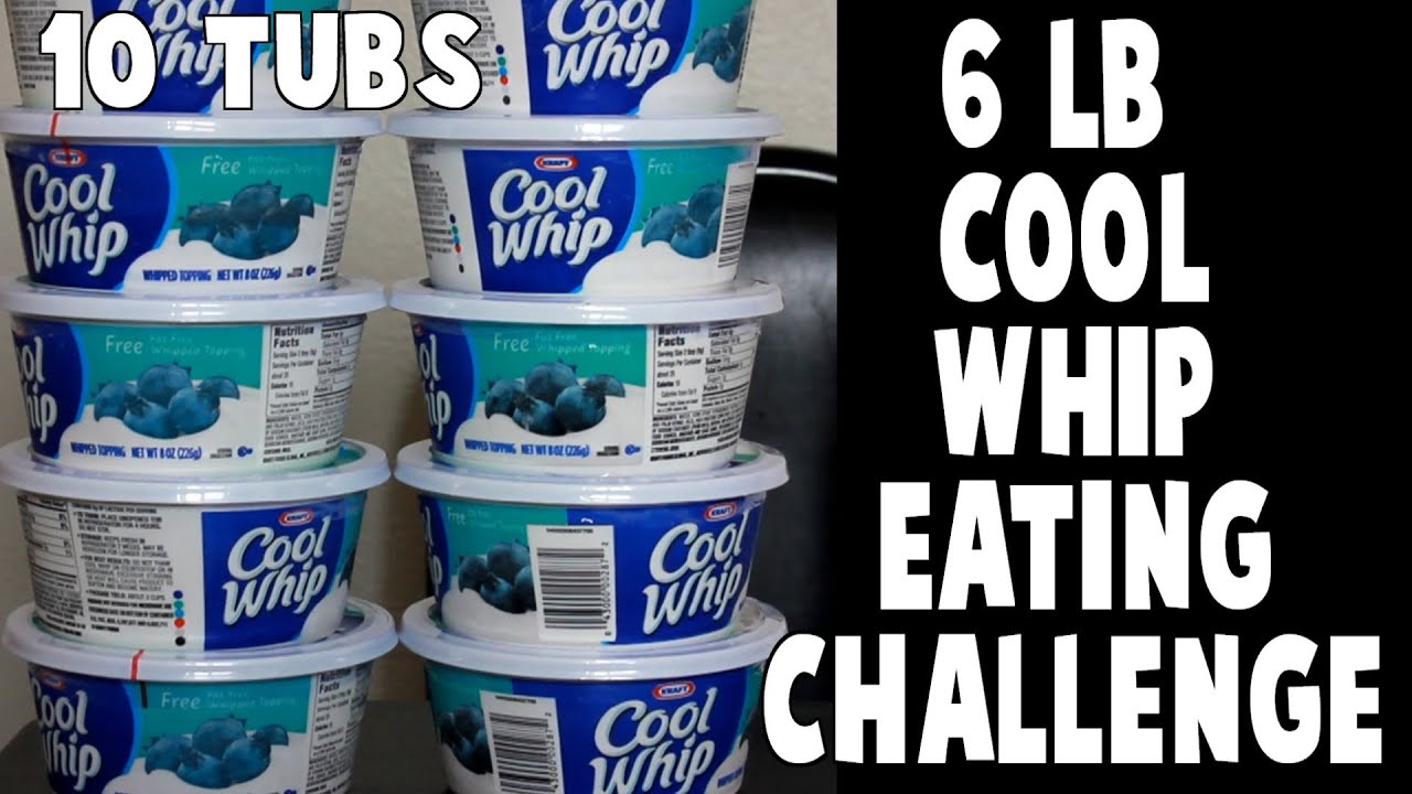 6 lb Cool Whip Eating Challenge (10 tubs) Freak Eating VS THE WORLD