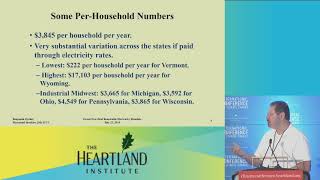 Benjamin Zycher, ICCC13 (Panel 2: Energy and Climate Economics)